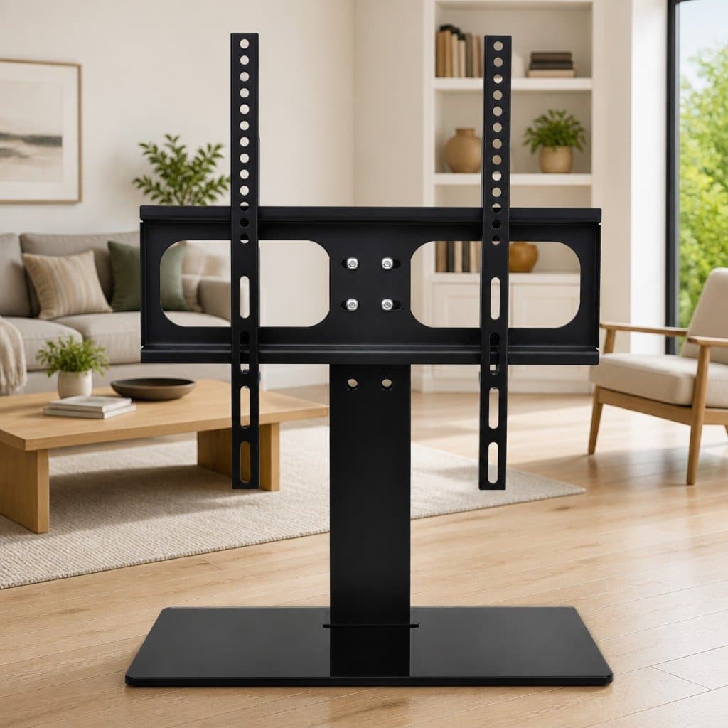 Height Adjustable Pedestal TV Stand for 26-42 Inch Screens