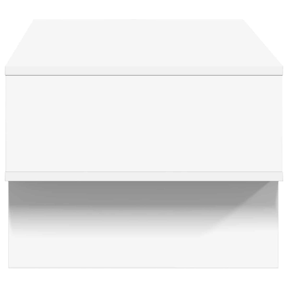 White Coffee Table with Integrated Storage