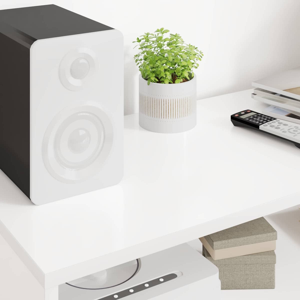 White TV Cabinet for Living Rooms