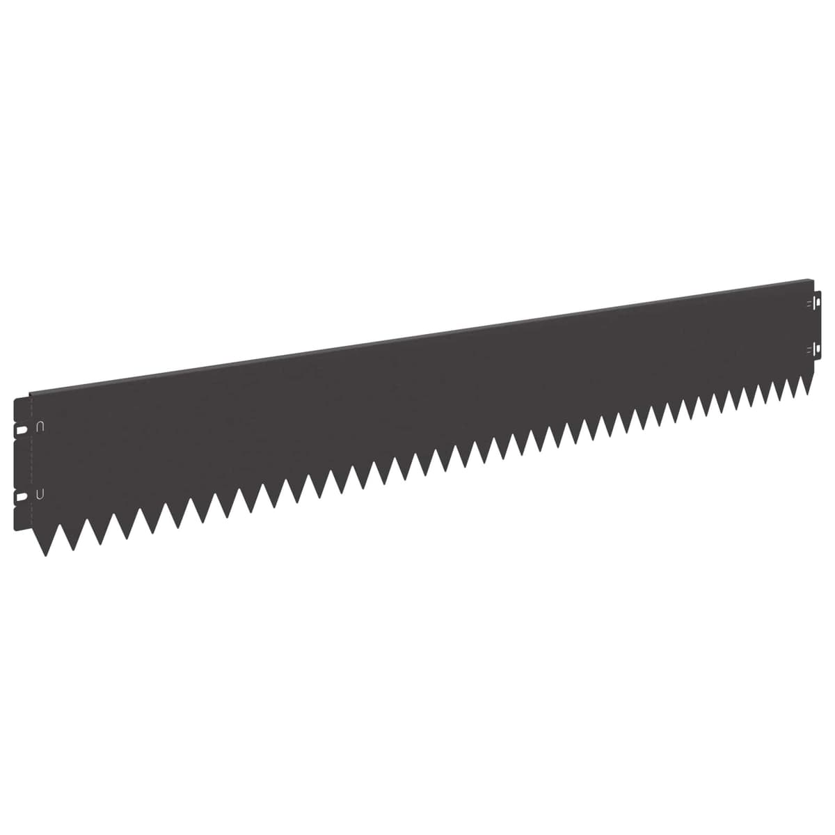 Garden Lawn Edging 20 Piece Set 103 x 15 cm Steel Black Landscape Border
