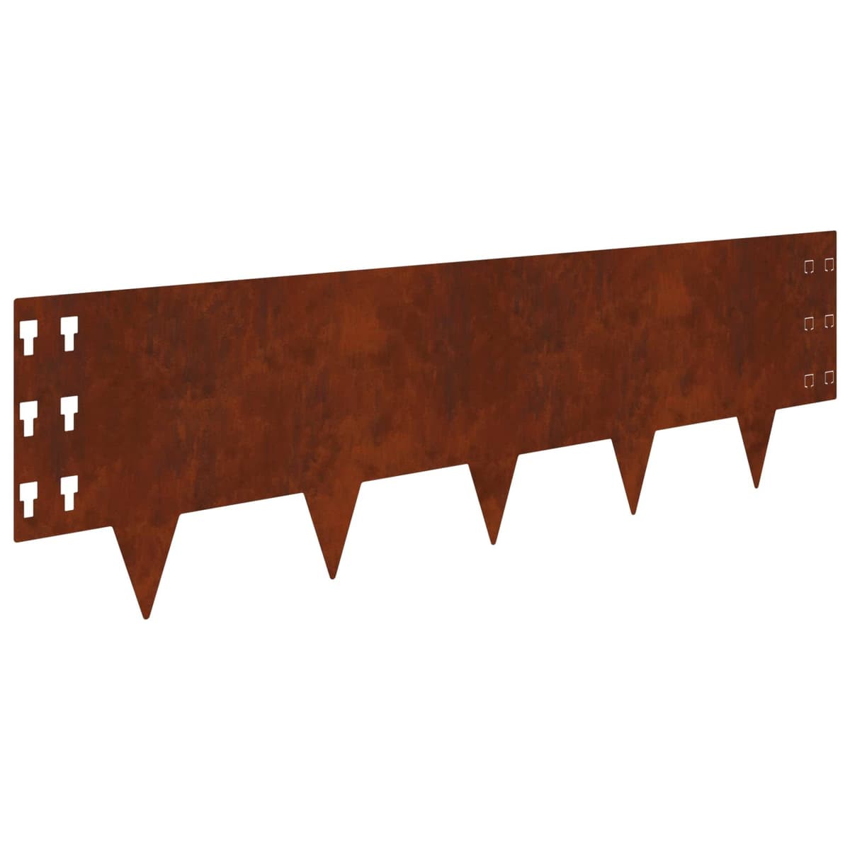 Garden Lawn Edging 20 pcs 100x30cm Steel Borders Modern Landscape Flexible Rusty