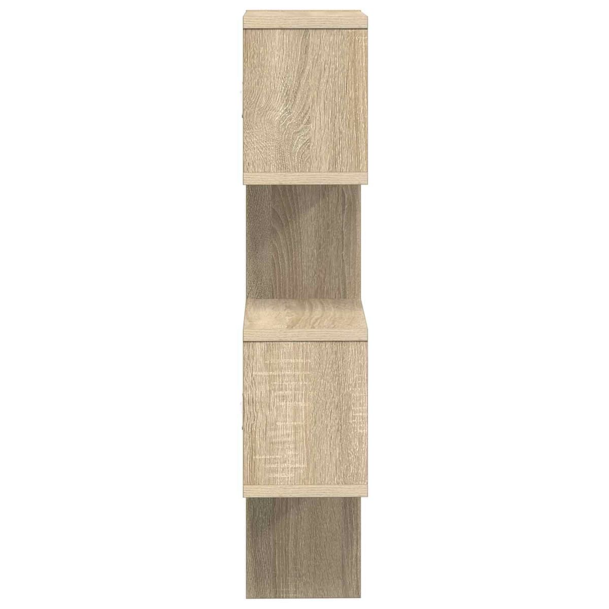 Brown Sonoma Oak Wall Shelf for Organizing and Displaying