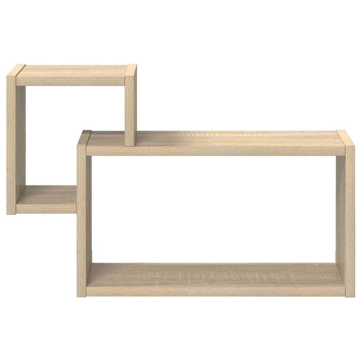 Wall Shelf Wall-Mounted Storage Brown Modern Living Room Bedroom Décor