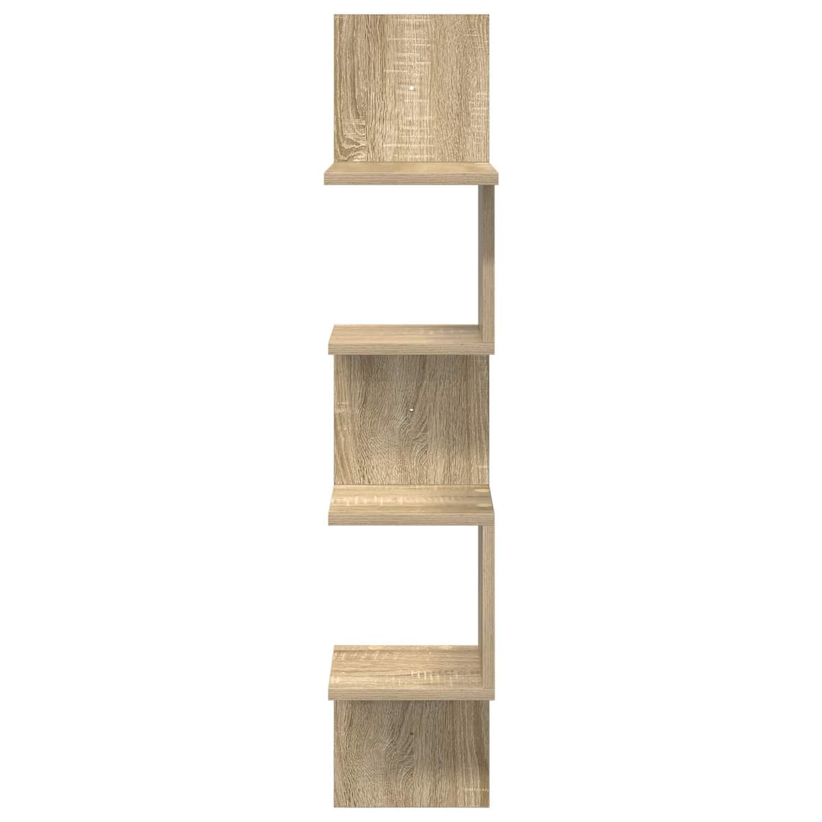 Brown Engineered Wood Wall Shelf for Organized Storage