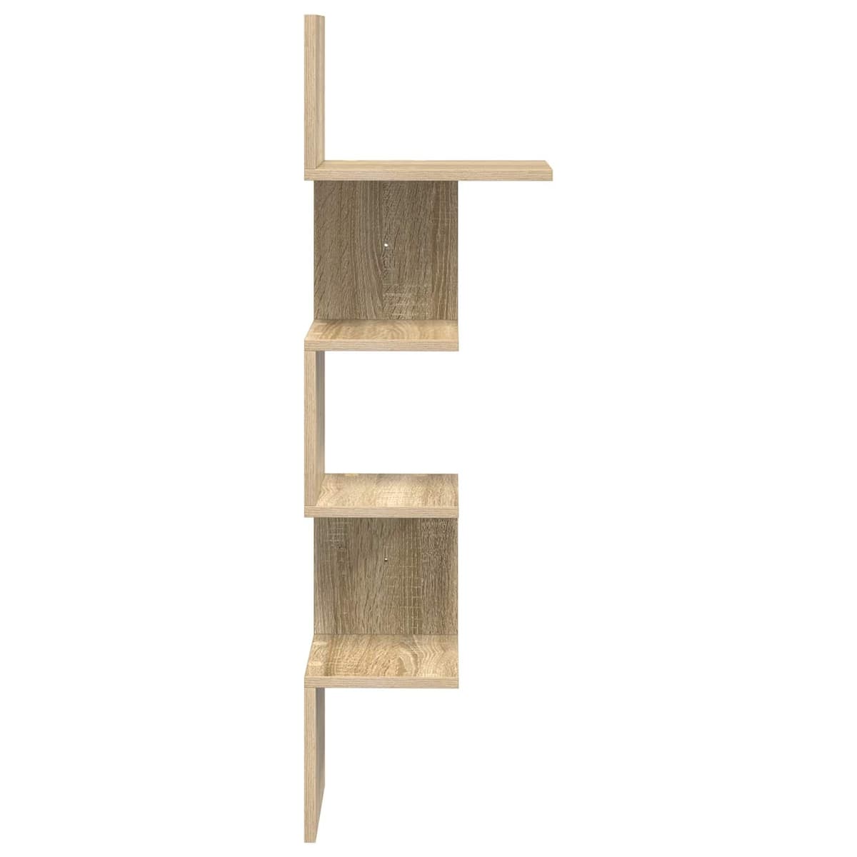 Brown Engineered Wood Wall Shelf for Organized Storage