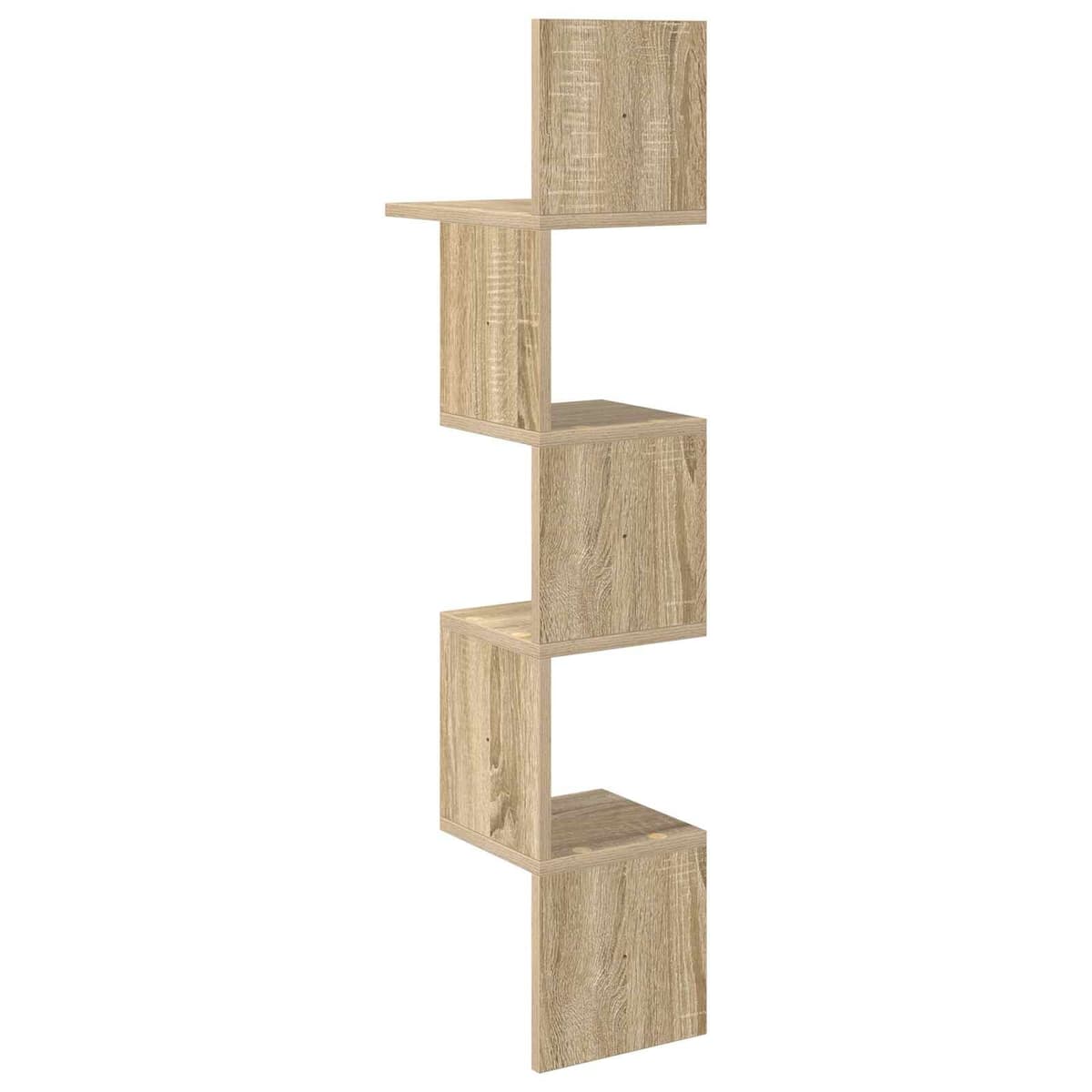 Brown Engineered Wood Wall Shelf for Organized Storage