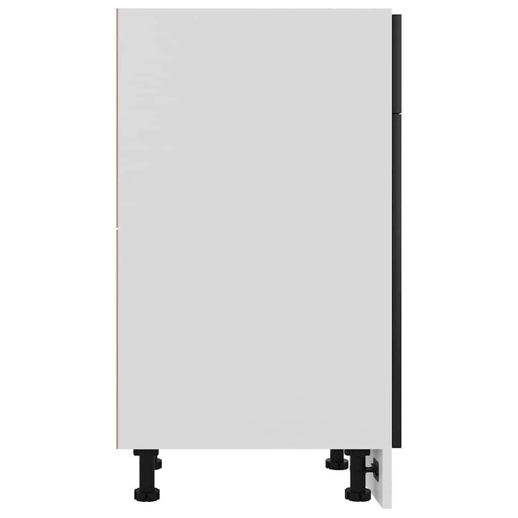 Black Drawer Bottom Cabinet for Kitchen Storage