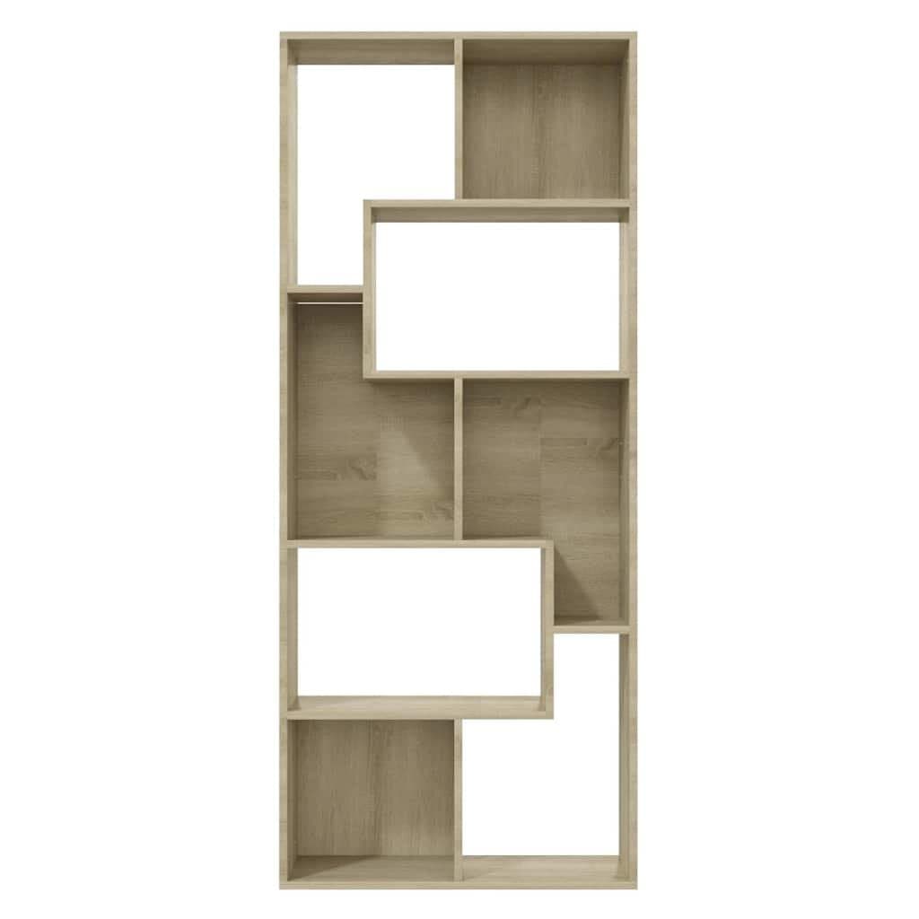Sonoma Oak Brown Engineered Wood Book Cabinet