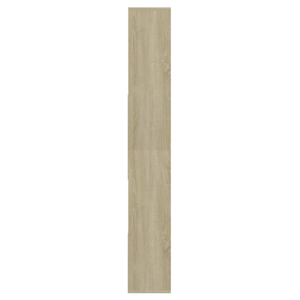 Sonoma Oak Brown Engineered Wood Book Cabinet