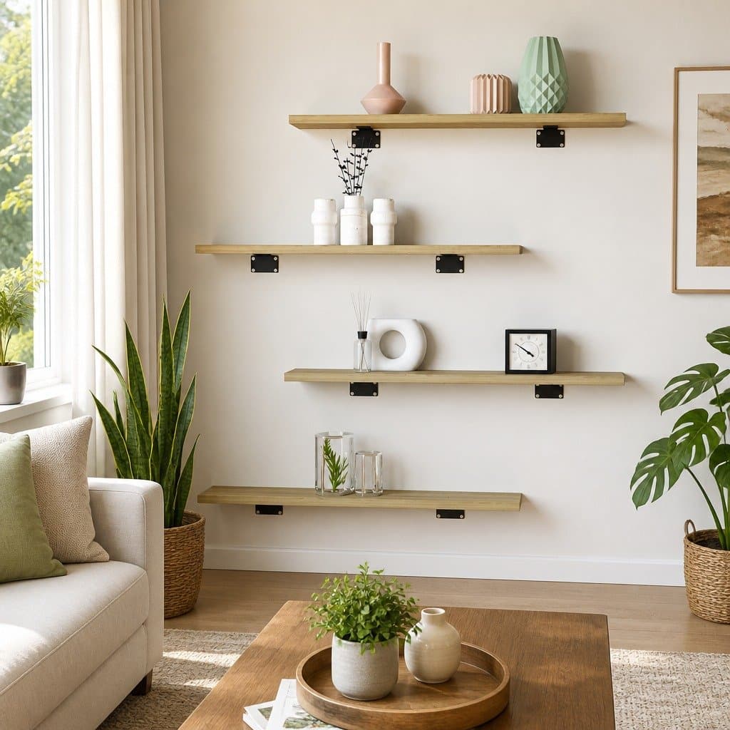 Bookshelf Boards 8 pcs Brown Engineered Wood Shelving Panel Storage Solution