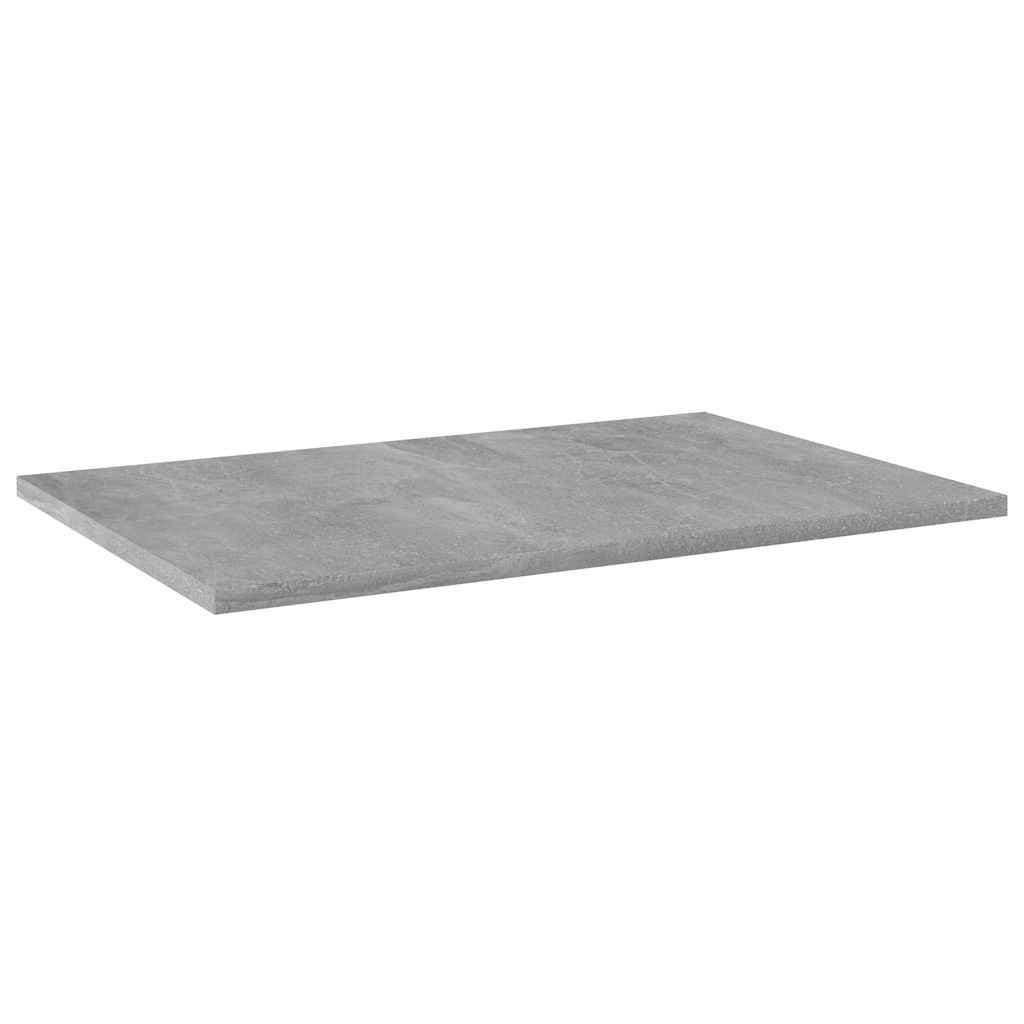 Grey Engineered Wood Bookshelf Boards 60x40x1.5 cm