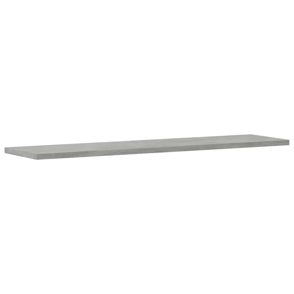 Grey 4-Piece Engineered Wood Bookshelf Boards