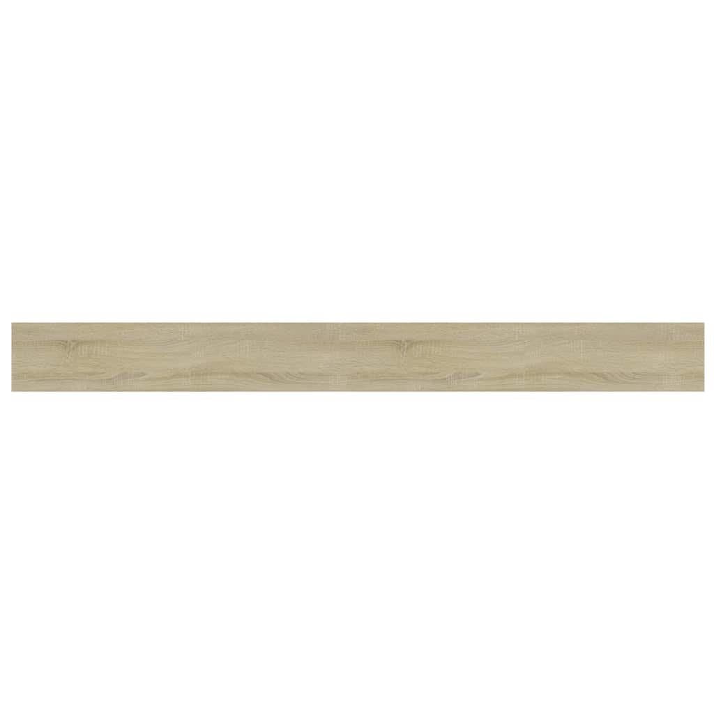 Bookshelf Boards 8 Pieces Brown Engineered Wood Floating Shelves Storage