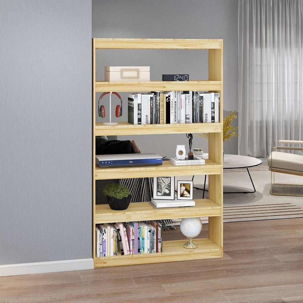 Wooden Book Cabinet and Room Divider 100x30x167.5 cm