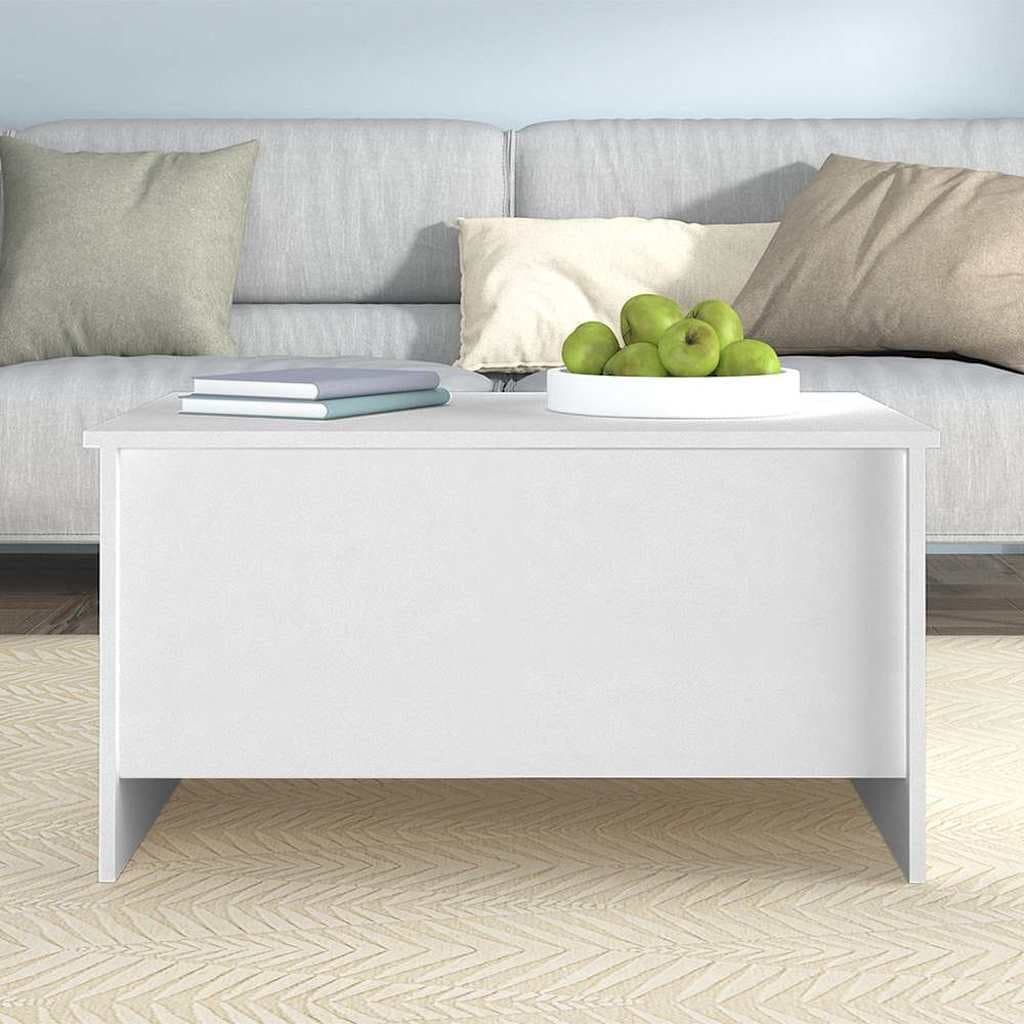 White Coffee Table with Lift-Top Functionality
