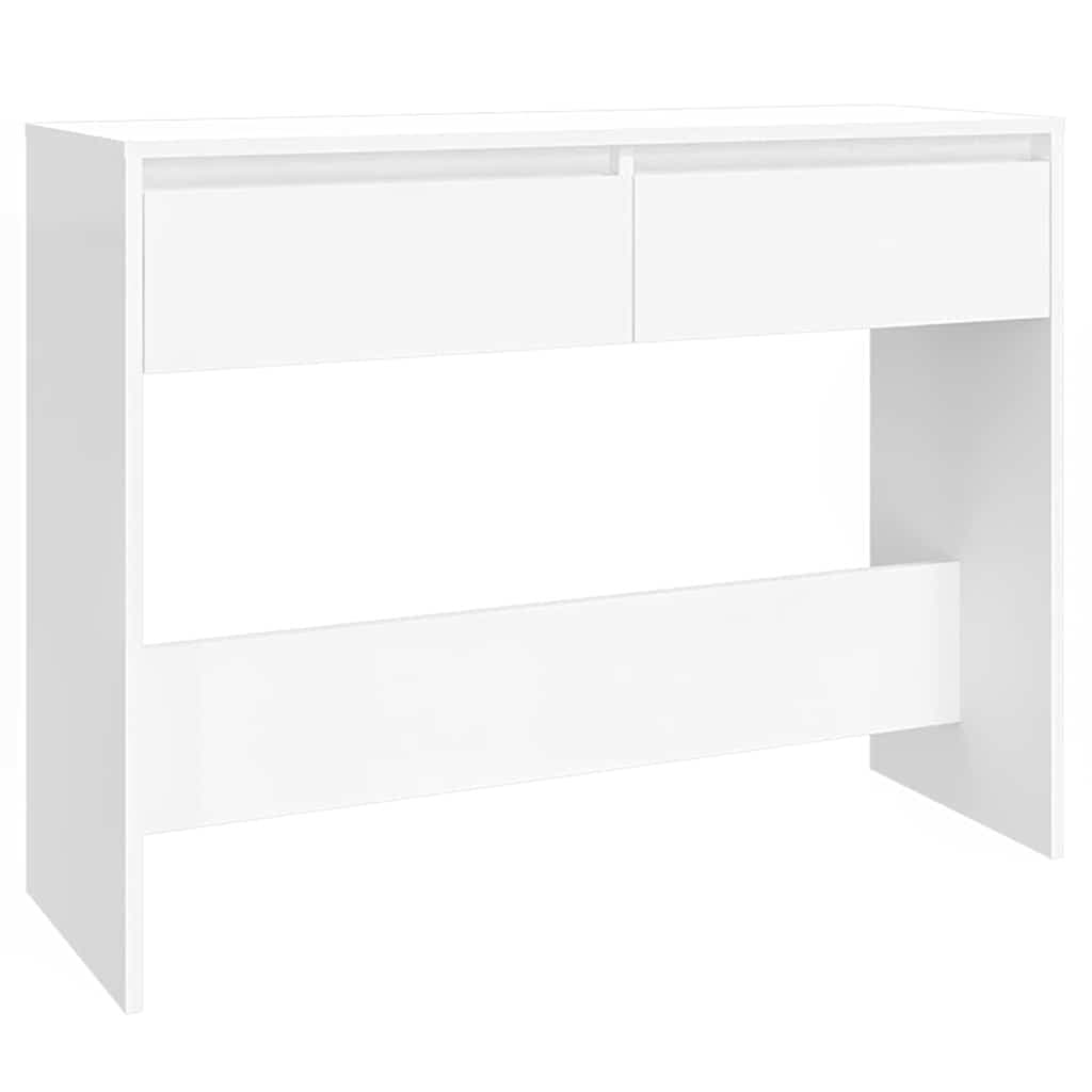 White Console Table for Hallway and Living Spaces