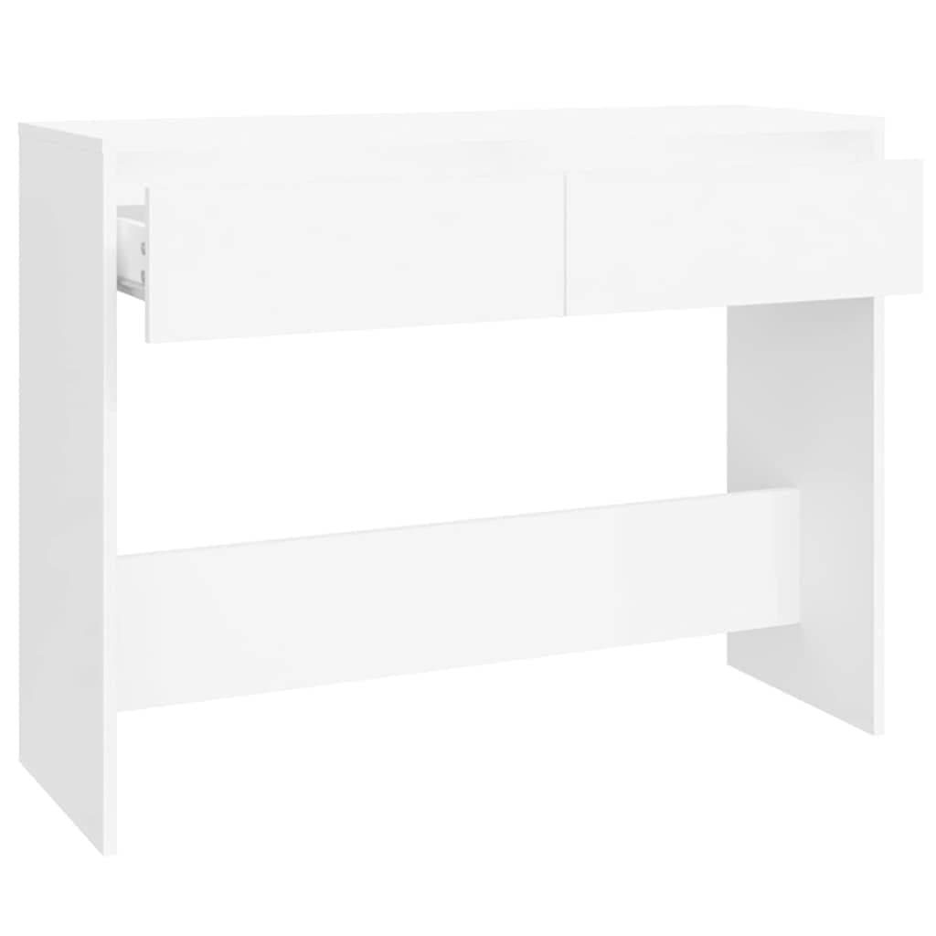 White Console Table for Hallway and Living Spaces