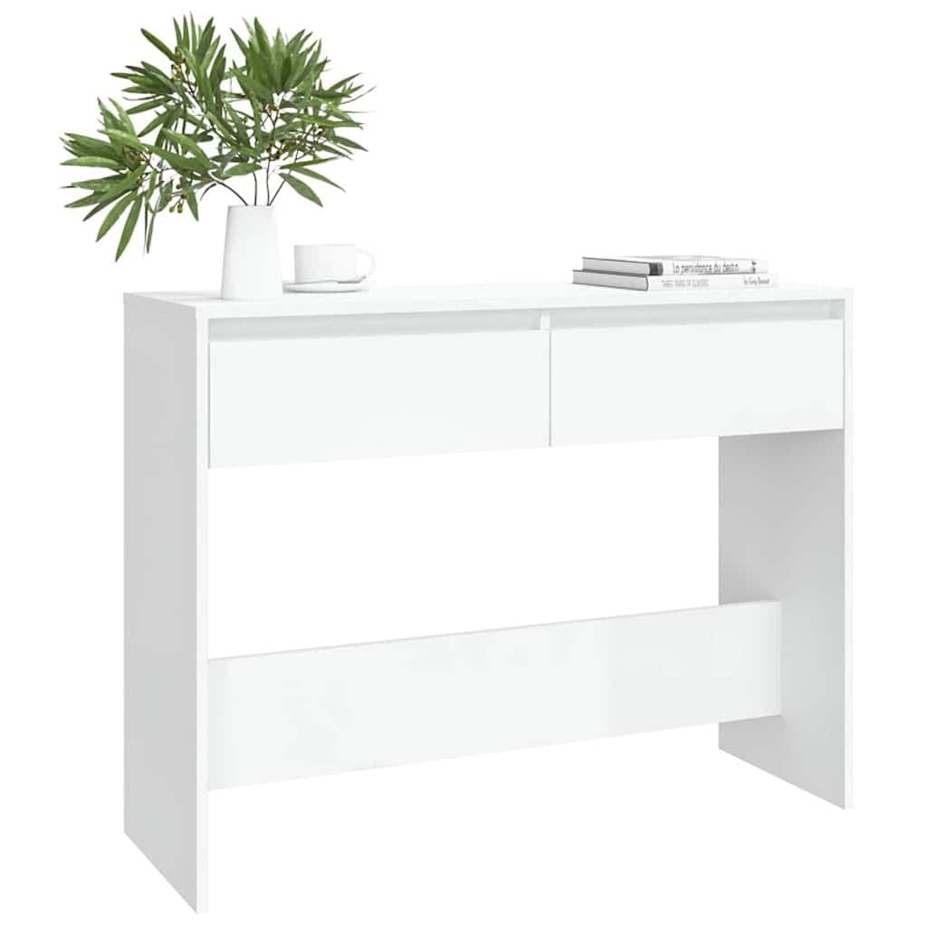 White Console Table for Hallway and Living Spaces