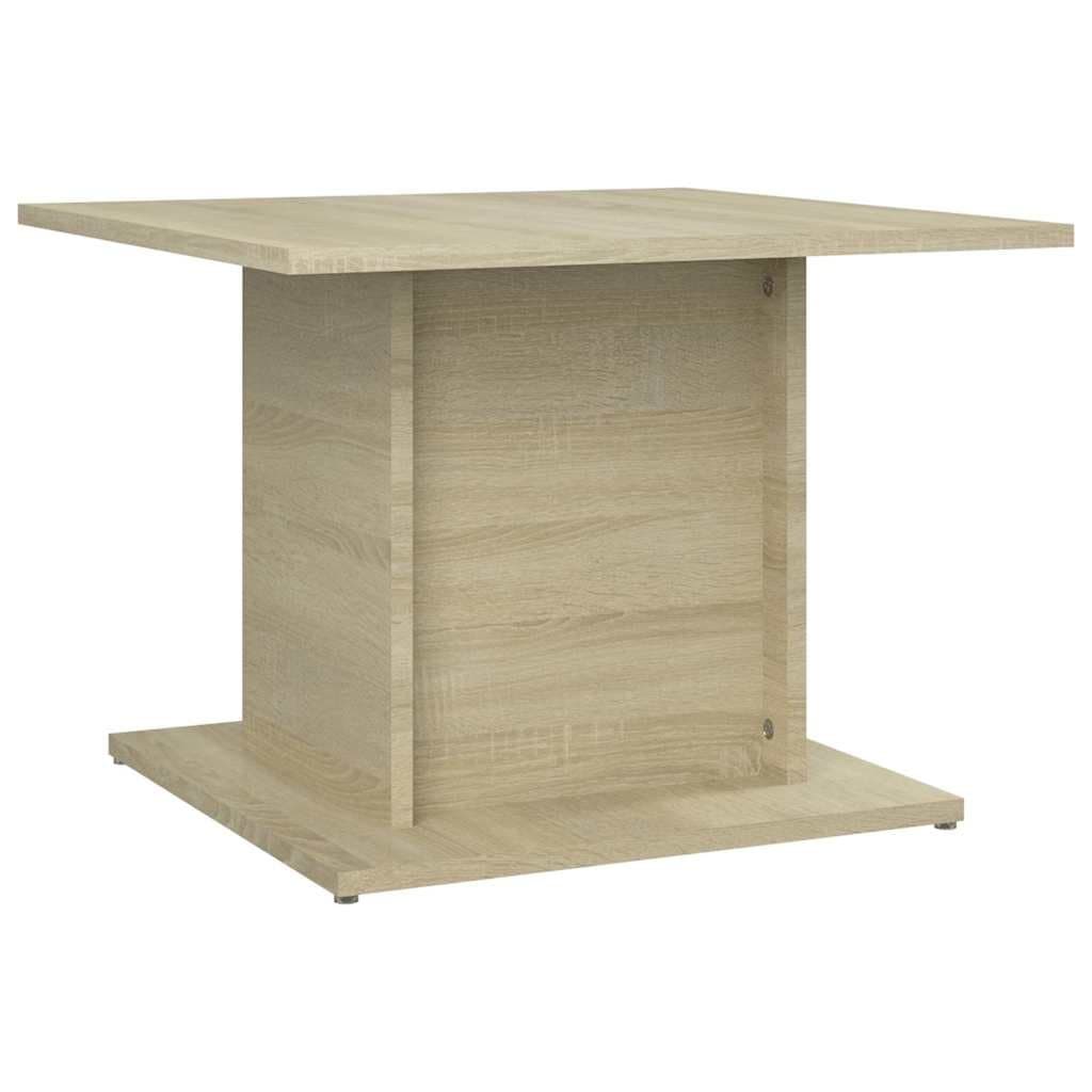 Beige Coffee Table in Sonoma Oak Finish 55.5x55.5x40cm
