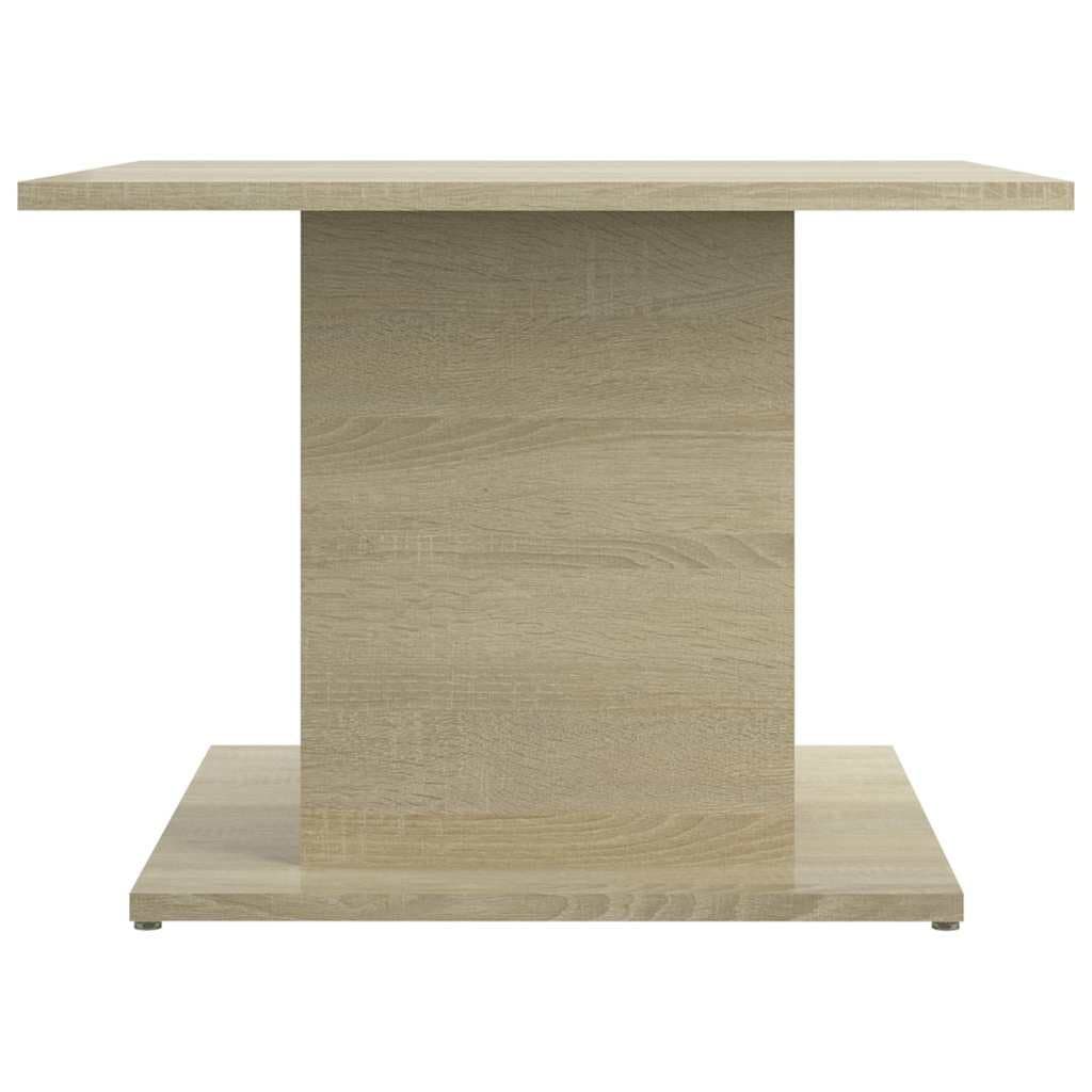 Beige Coffee Table in Sonoma Oak Finish 55.5x55.5x40cm