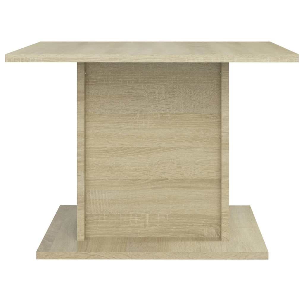 Beige Coffee Table in Sonoma Oak Finish 55.5x55.5x40cm