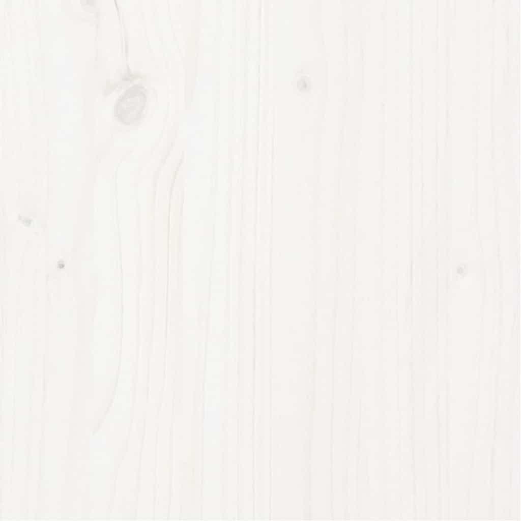 White Wooden Bed Frame 150x200cm in Solid Pine