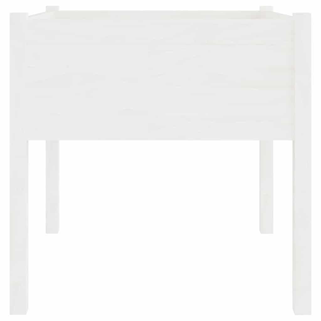 White Garden Planters 70x70x70 cm, Set of 2