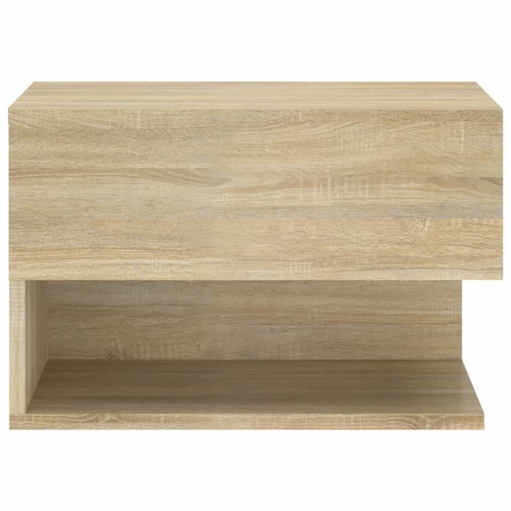Wall-Mounted Bedside Cabinets 2 pcs Brown