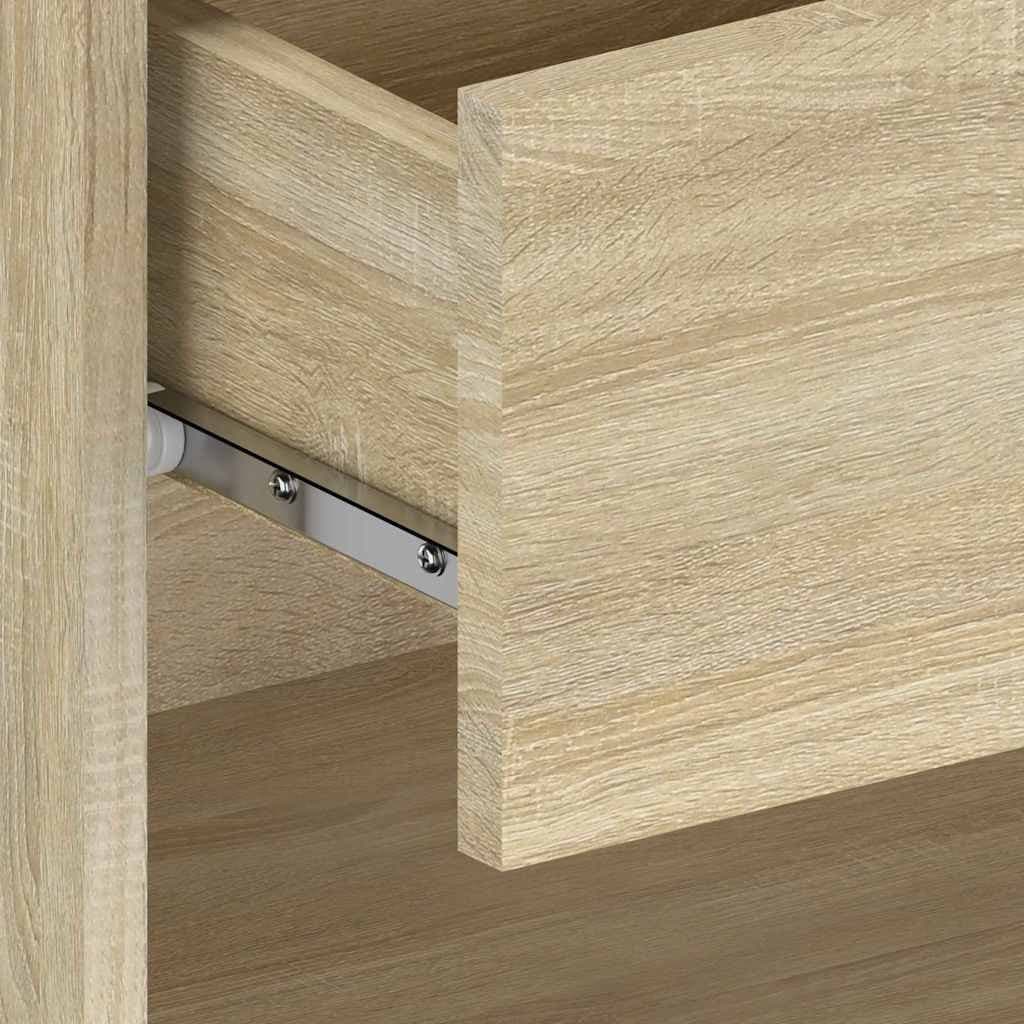 Wall-Mounted Bedside Cabinets 2 pcs Brown
