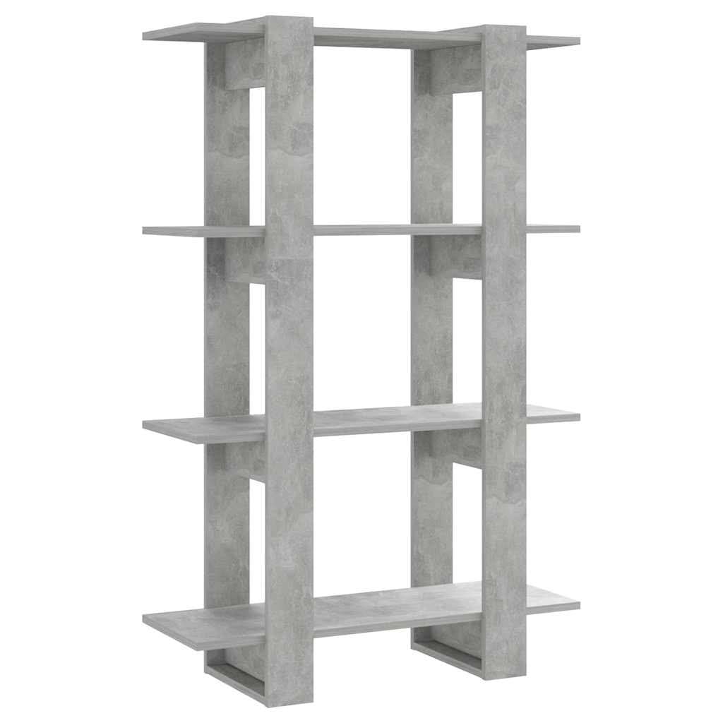 Grey Wooden Book Cabinet and Room Divider