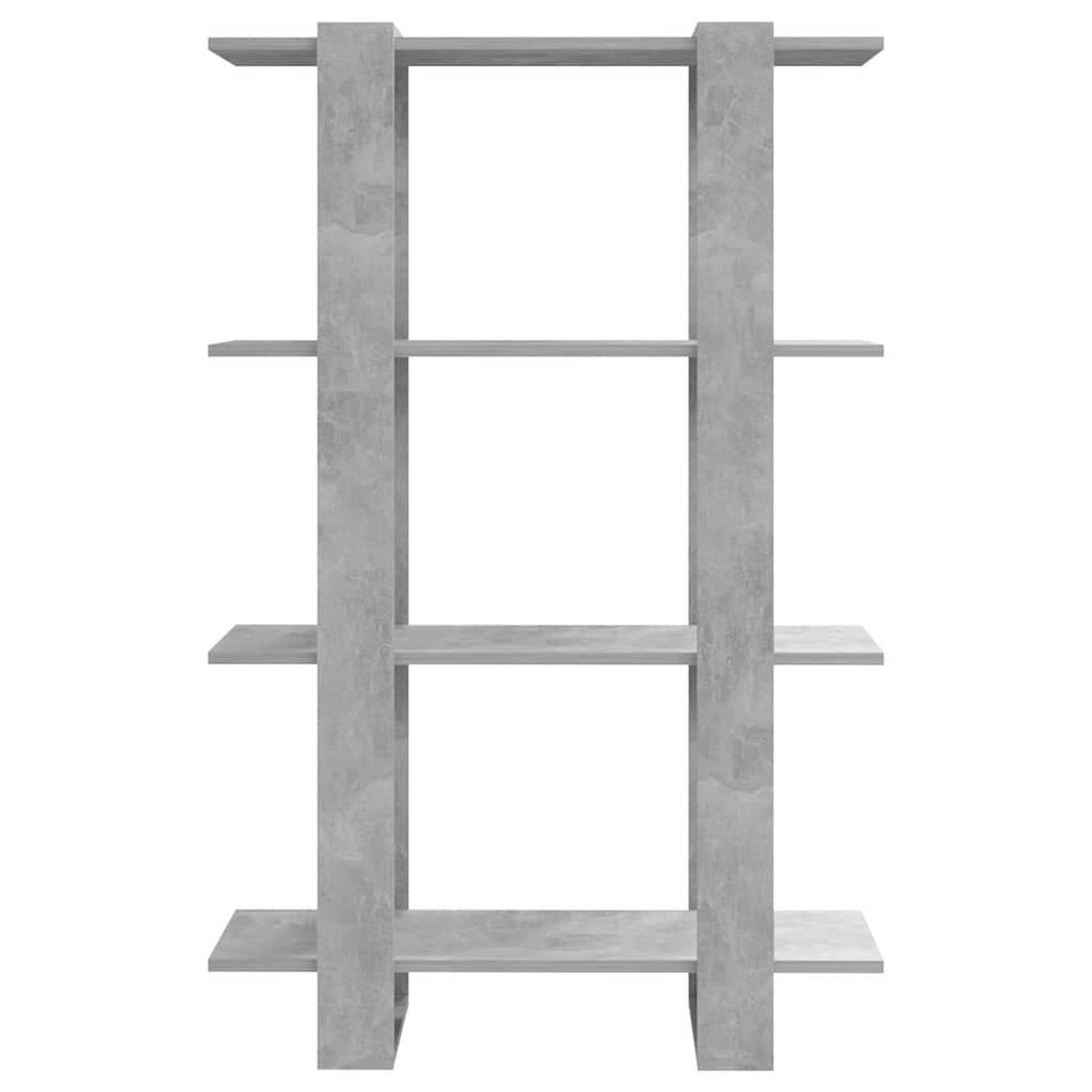 Grey Wooden Book Cabinet and Room Divider