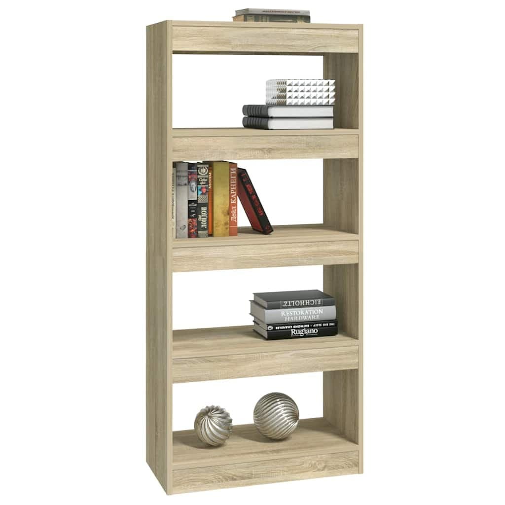 Brown Wooden Book Cabinet and Room Divider