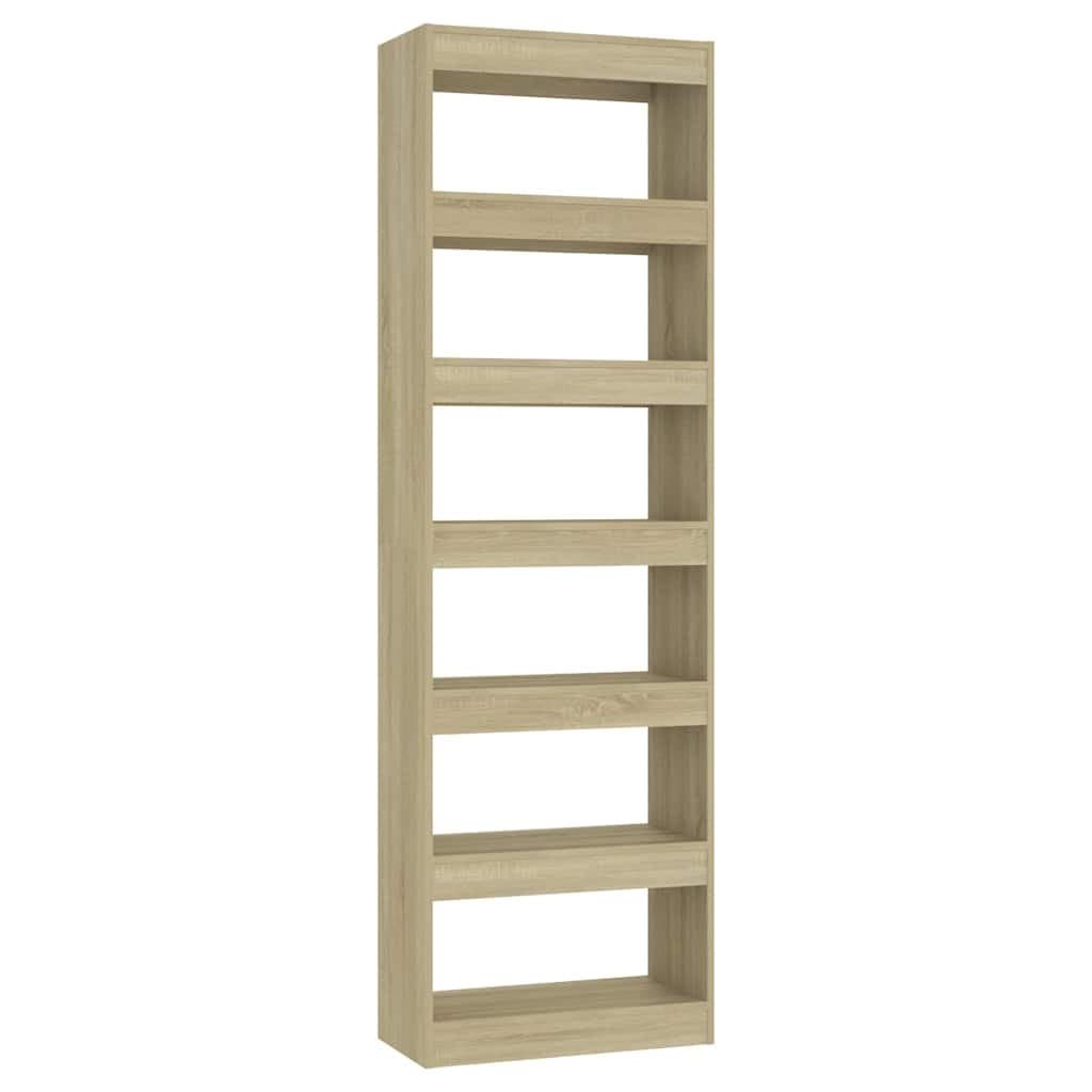 Brown Wooden Book Cabinet for Storage and Room Division