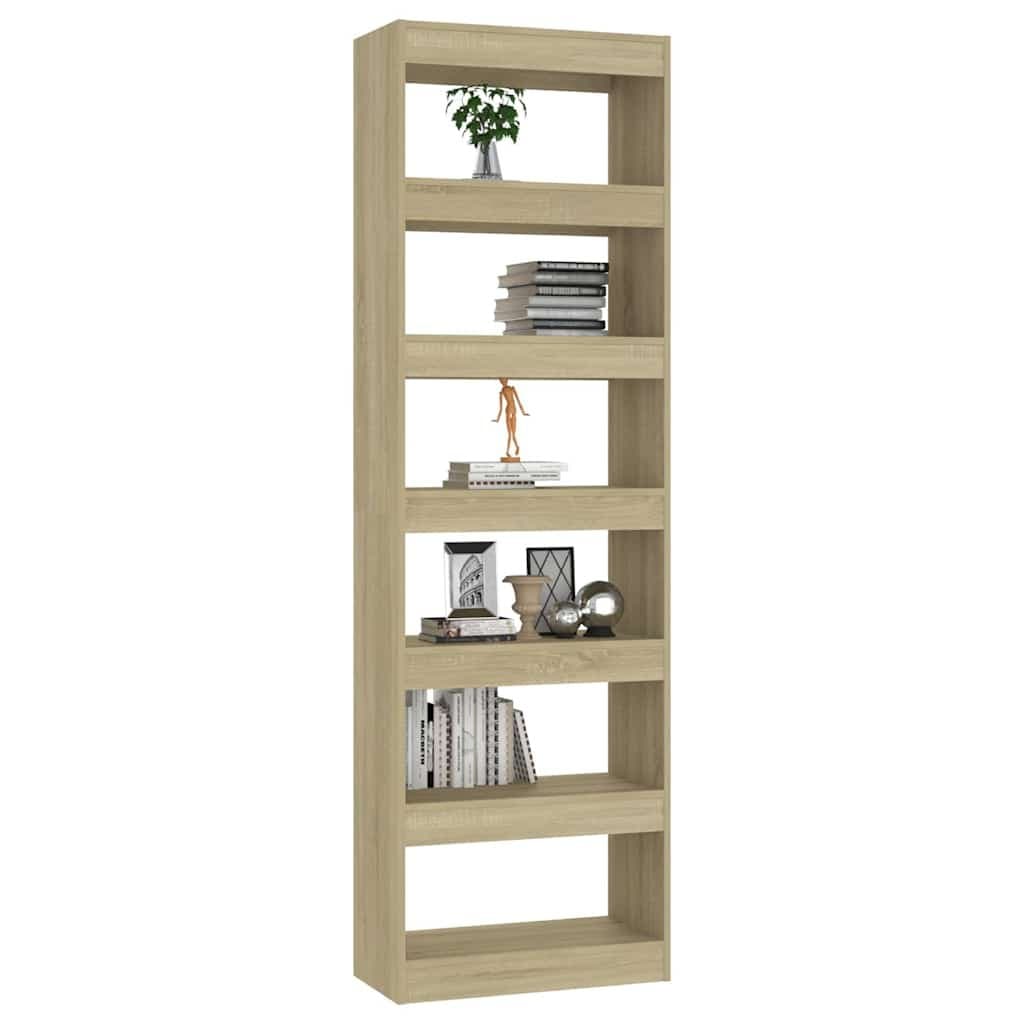 Brown Wooden Book Cabinet for Storage and Room Division