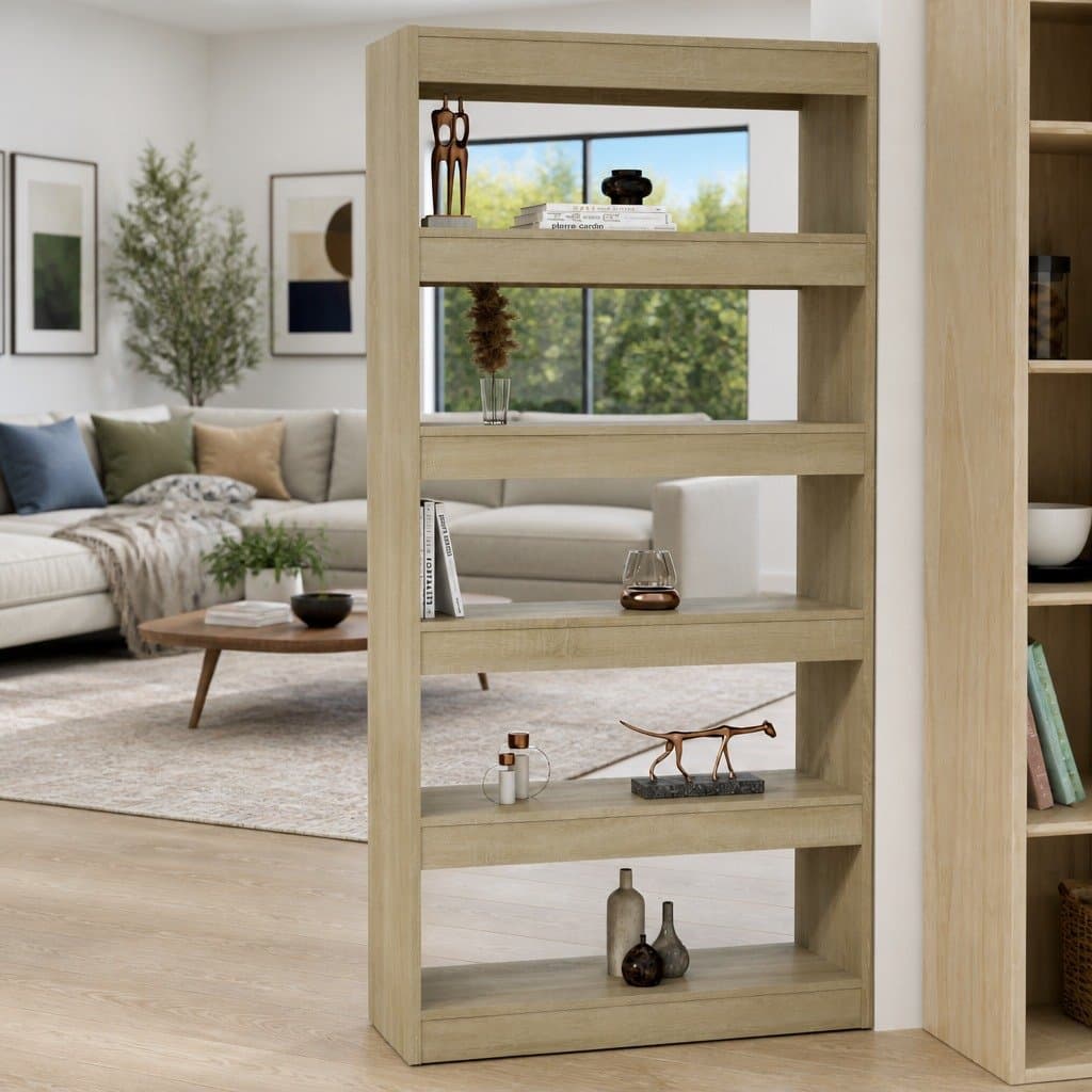 Book Cabinet Room Divider Shelf Organiser 80x30x166cm