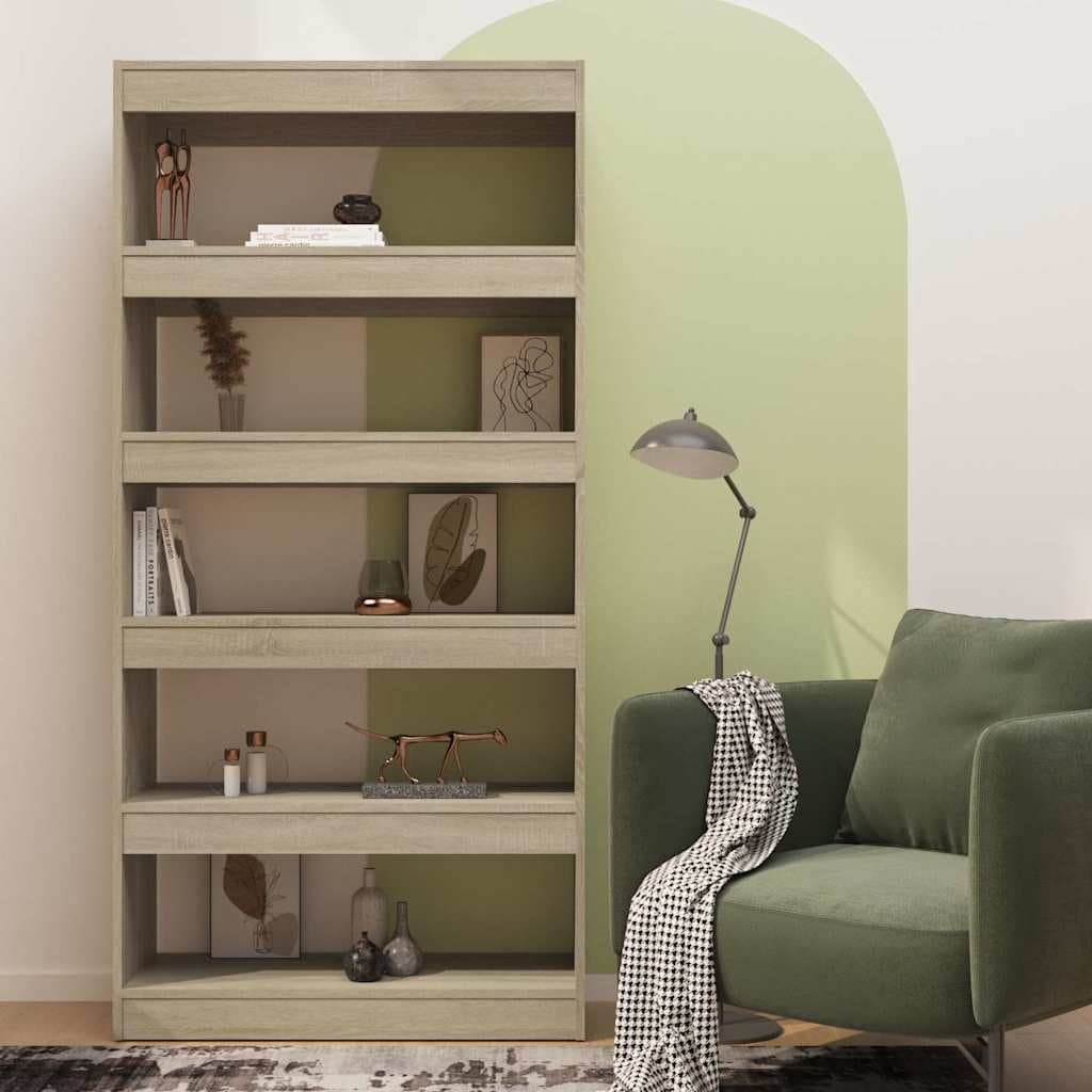 Book Cabinet Room Divider Shelf Organiser 80x30x166cm