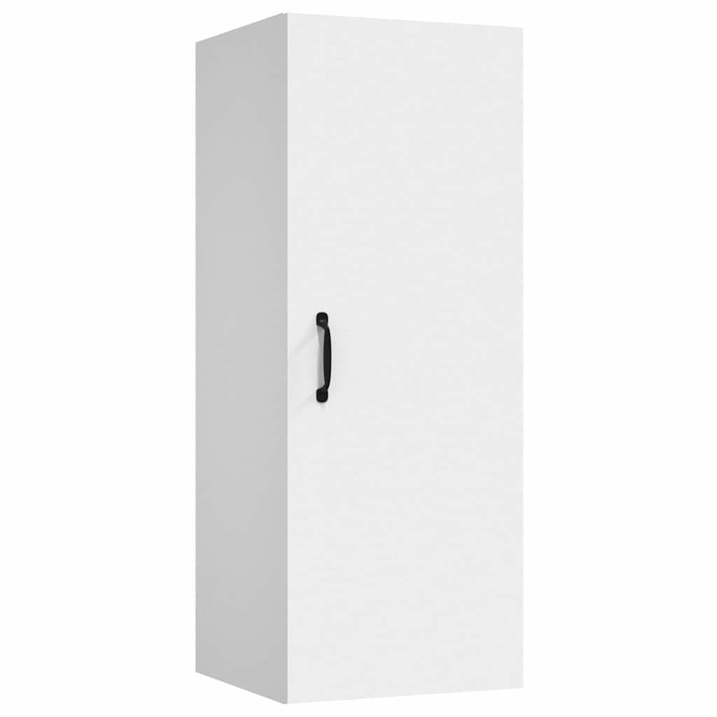 Hanging Wall Cabinet White 34.5x34x90 cm Storage Organiser Shelving Unit