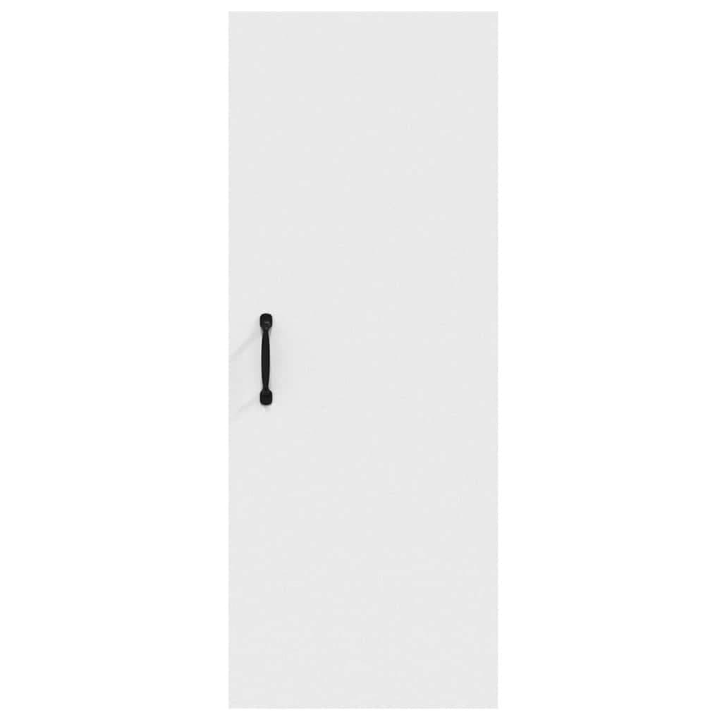 Hanging Wall Cabinet White 34.5x34x90 cm Storage Organiser Shelving Unit