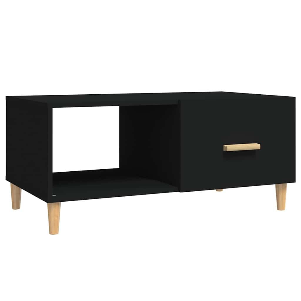 Black Coffee Table with Ample Storage