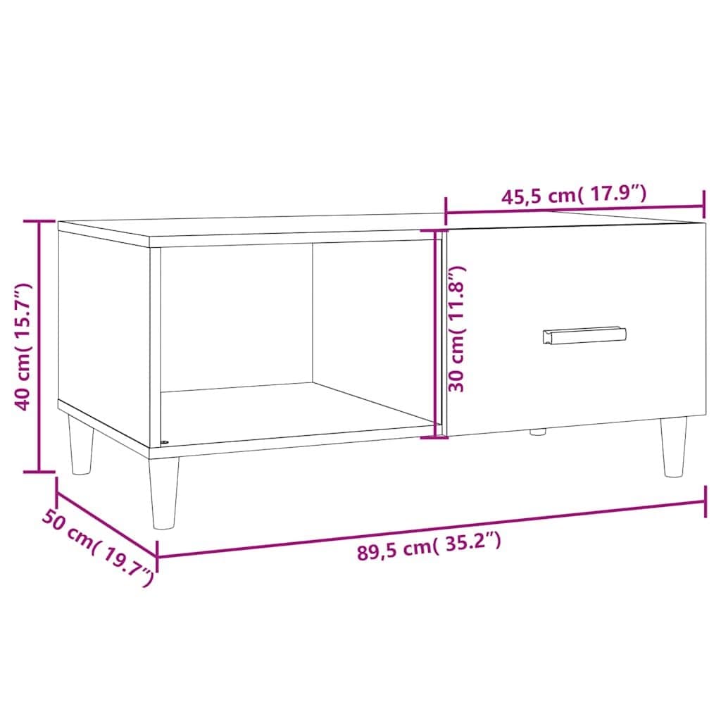 Black Coffee Table with Ample Storage