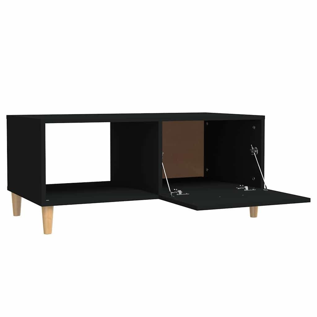 Black Coffee Table with Ample Storage