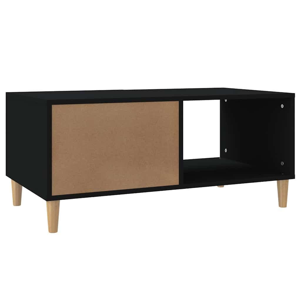Black Coffee Table with Ample Storage