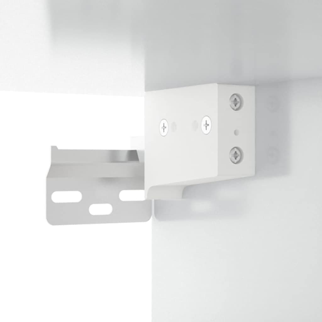 Floating Nightstands 2 pcs Wall-mounted Cabinets White
