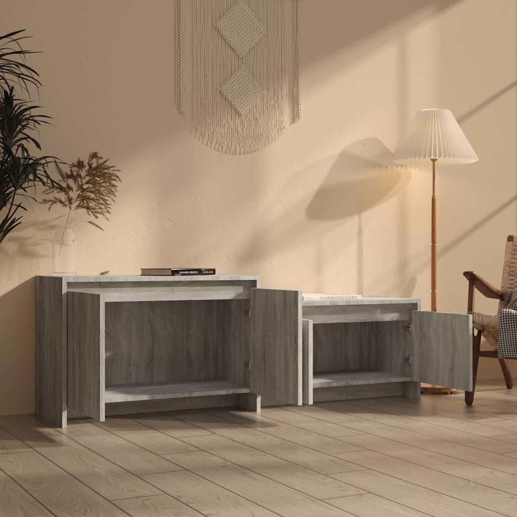 Grey Sonoma 146.5cm TV Cabinet with 4 Doors