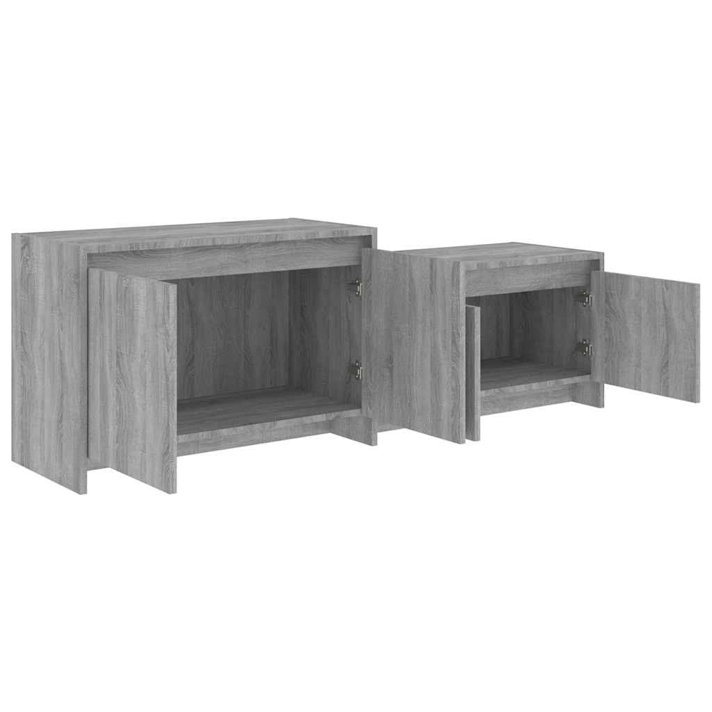 Grey Sonoma 146.5cm TV Cabinet with 4 Doors