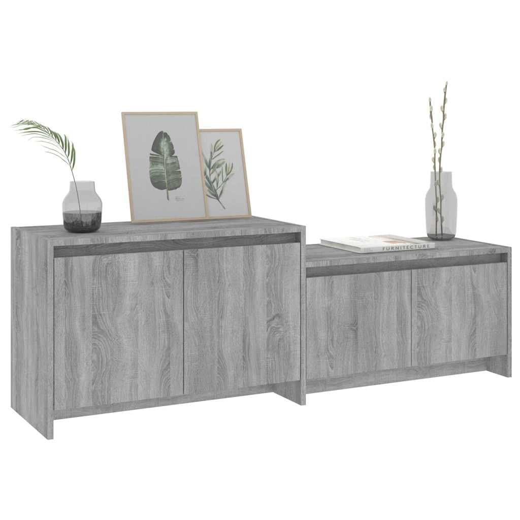 Grey Sonoma 146.5cm TV Cabinet with 4 Doors