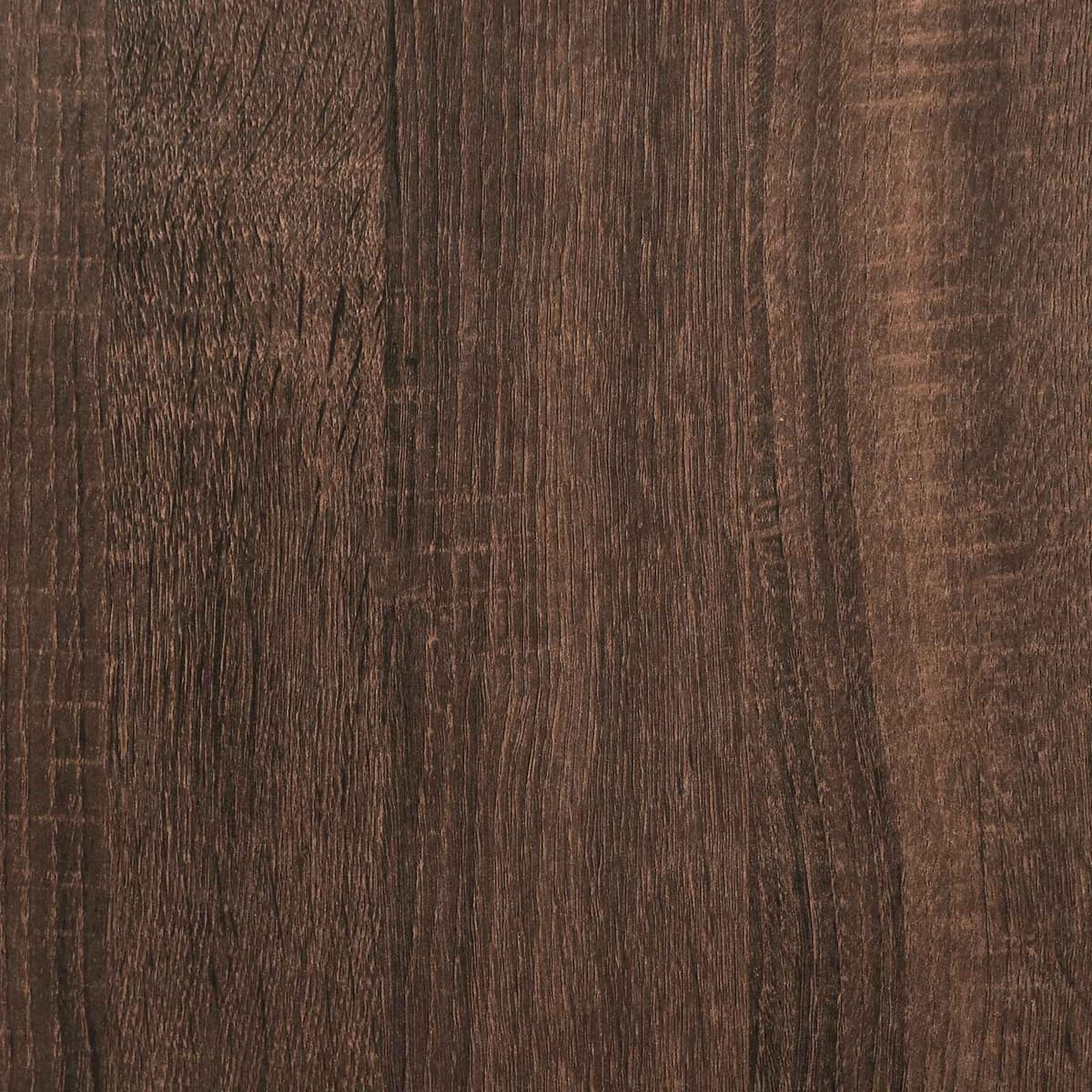 Brown Oak Coffee Table with Open Shelves