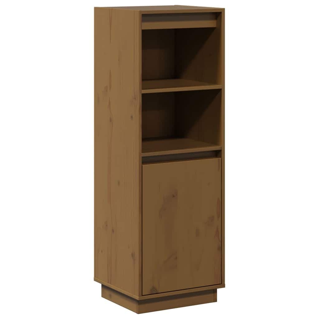 Solid Wood Highboard Storage Cabinet with Organiser