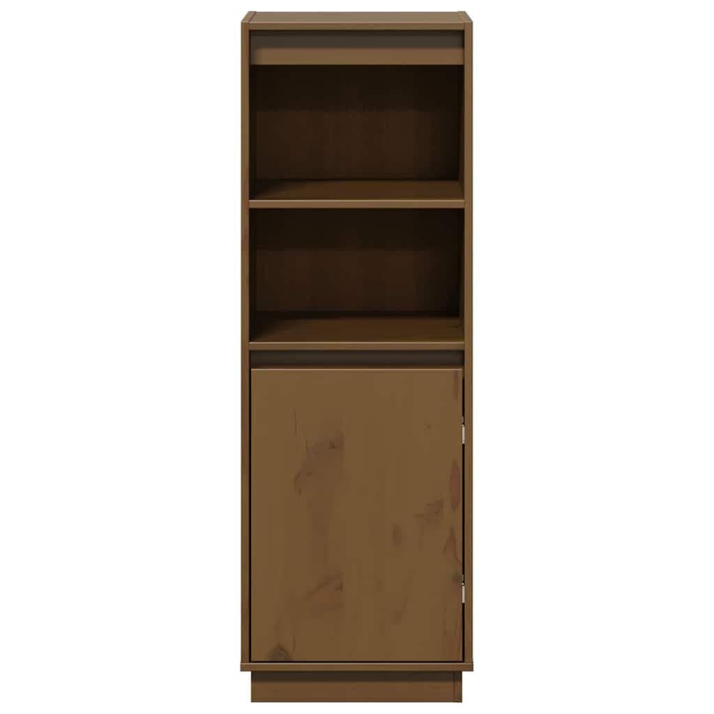 Solid Wood Highboard Storage Cabinet with Organiser
