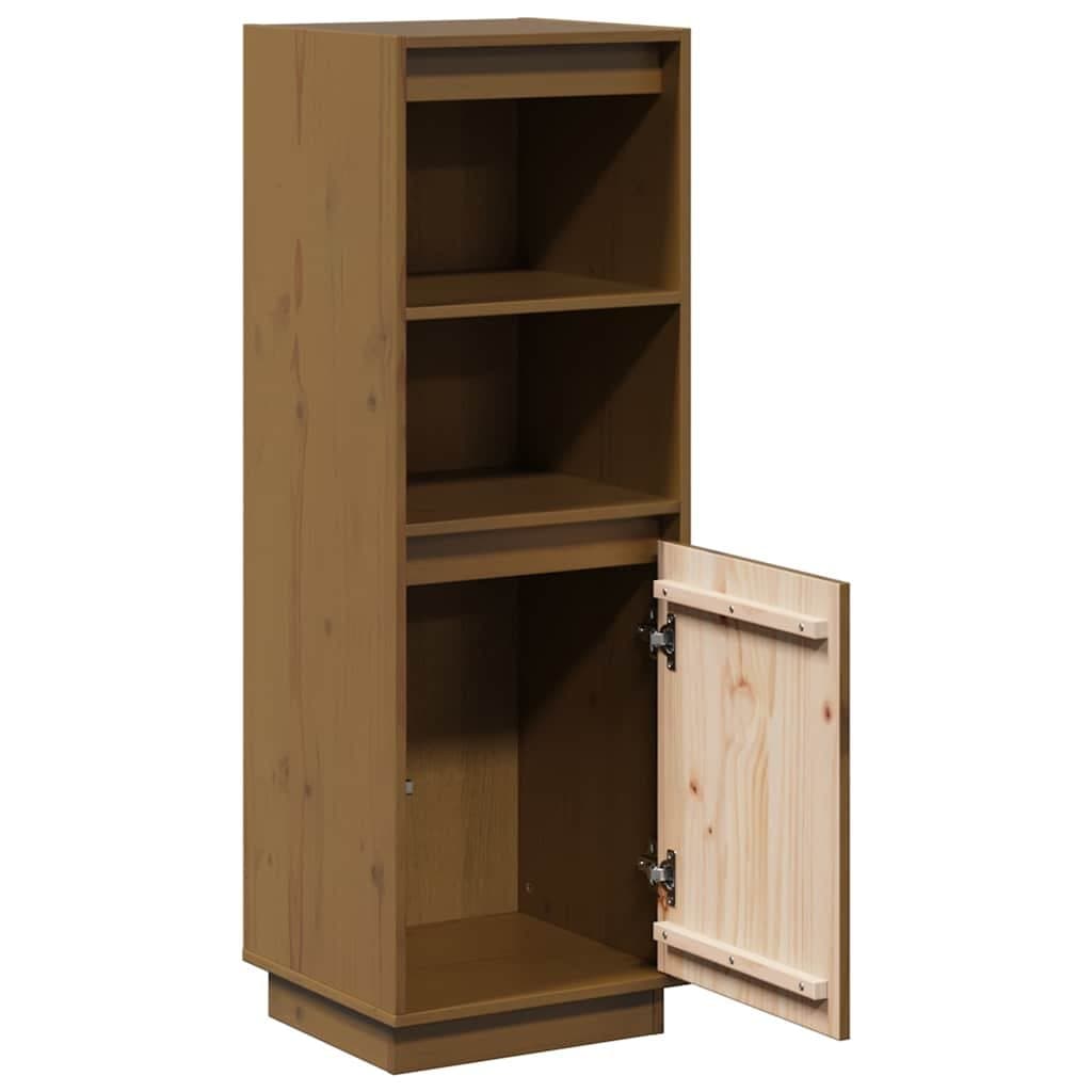 Solid Wood Highboard Storage Cabinet with Organiser